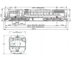 Few G26C-2 Co-Co Narrow Gauge Diesel Electric 2,000hp Locomotive for sale - Image 2