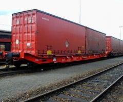 20 x Sgkkms 698 freight wagon for the transportation of HighCube swap bodies and containers