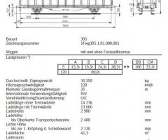 + 30 Hbbillns 305, sliding partition wagon (two-part) 2 axle - Image 2